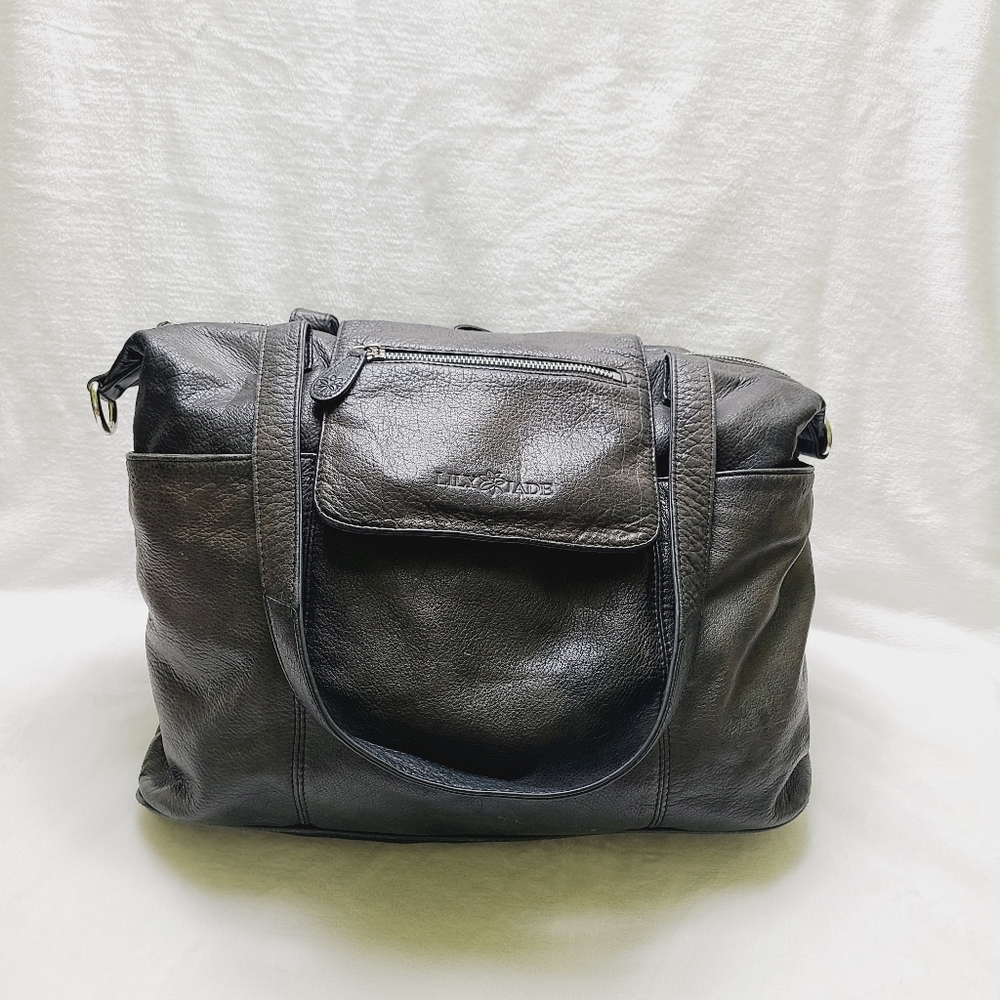 LILY JADE leather diaper bag